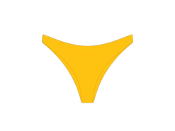 Lily Yellow Americana Bottoms -Boutine La Americana Bottoms yello front