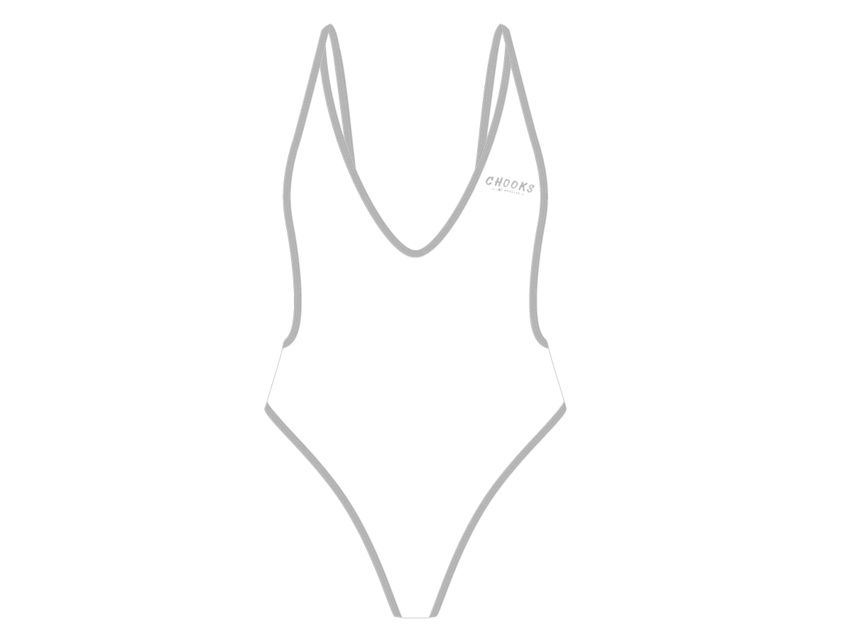 Arctic White Retro One-Piece 3 Arctic White Retro One-Piece