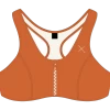 Burnt Orange Zipper Top -Boutine La BOrangeZipperFront