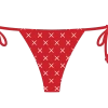 Red Logo Print Beachy Bottom -Boutine La Beachy Bottom 01