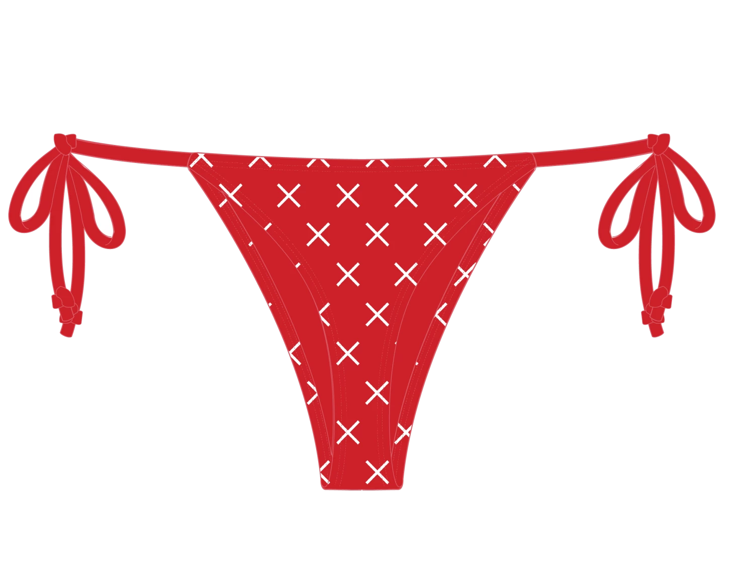 Red Logo Print Beachy Bottom 4 Red Logo Print Beachy Bottom - Image 2