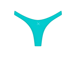 Cyan Chic 80's Bottoms