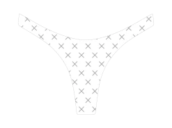 White Logo Print Chic 80's Bottoms