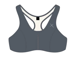 Slate Blue Zipper Top