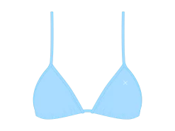 Cloudy Blue Bikini Top II