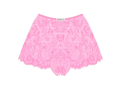 Cupid Pink Minimal Lace Shorts