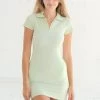 Green Ribbed Polo Dress 1 Green Ribbed Polo Dress -Boutine La DSCF4241