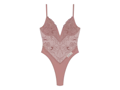 Deep Taupe Lace Bodysuit