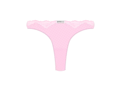 Dusty Pink Lace Bow Panties