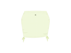 Ocean Blue Mesh Mini Skirt