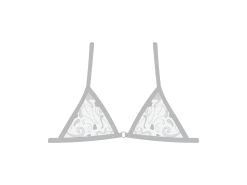Hills Grey Minimal Lace Bralette