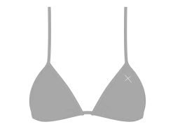 Hills Grey Bikini Top II -Boutine La HillsGreyTieTopFront