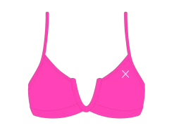 Hot Pink V-Cut Top