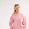 Blush Pink Logo Crewneck Sweatshirt -Boutine La IMG 7317