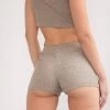 Marle Grey Ribbed Lounge Shorts -Boutine La IMG 7322