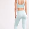 Sky Blue Seamless Ribbed Leggings -Boutine La IMG 7330