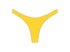 Lily Yellow Chic 80's Bottoms -Boutine La Lily Yellow 80s Front