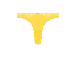 Lily Yellow Lace Bow Panties