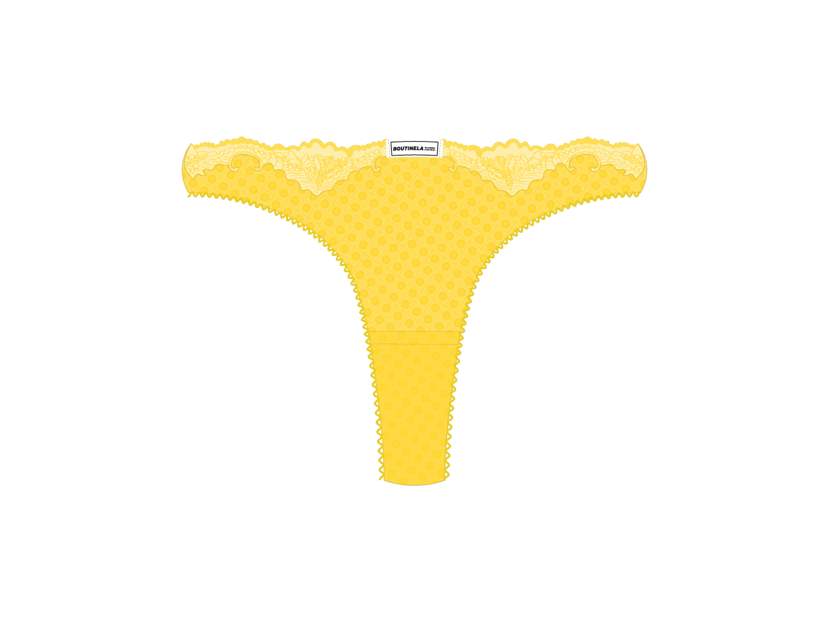 Lily Yellow Lace Bow Panties 3 Lily Yellow Lace Bow Panties