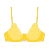 Lilly Yellow Lace Bow Bra -Boutine La LilyYellowLaceBowBraTop 01