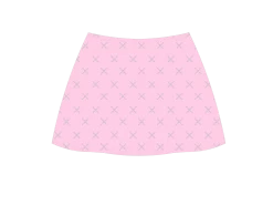 Pink Rhinestone Logo Mini Skirt -Boutine La NEW Bottom blushpink 02