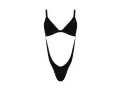 Black Drift One Piece -Honeycomb Fabric -Boutine La NEW OnePiece2 black 01