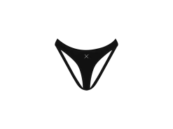 Black Angle Bottoms - Honeycomb Fabric -Boutine La NEW Set2 black 02 bottom