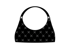 Black Rhinestone Logo Top -Boutine La NEW Top black 01