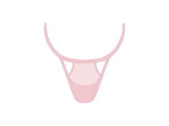 Pink Mesh Peep Thong Panty