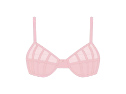Pink Mesh Peep Bralette