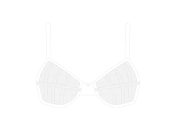 White Mesh Peep Bralette