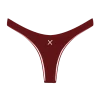 Plum Chic 80's Bottoms -Boutine La Plum Red 80s Back