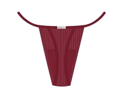 Plum Lace Ribbed Bottoms