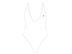 Venice White Retro One-Piece