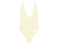 Vanila Logo Print Retro One-Piece