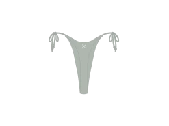 Sea Foam Ribbed Hi Beachy Bottoms