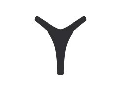 Malibu Blue Ribbed Tanga Bottoms -Boutine La Ribbed Bottom3