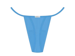 Sky BlueLace Ribbed Bottoms