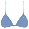 Slate Blue Bikini Top II -Boutine La Slate Blue BikiniTop Front