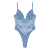 Slate Blue Lace Bodysuit -Boutine La SlateBlueOnePiece 01