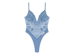 Slate Blue Lace Bodysuit