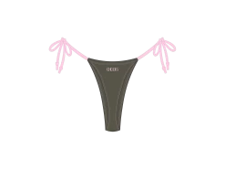 Army Pink Contrast Bow Bottom -Boutine La Solid Bottom green 02 cc1a271f a26a 4eb4 acba a287d7f37ce8