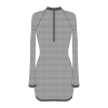Grey Mesh Zipper Logo Cover-up Dress -Boutine La SpaceGrey Dress 02