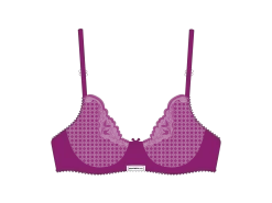 Sweet Cherry Lace Bow Bra