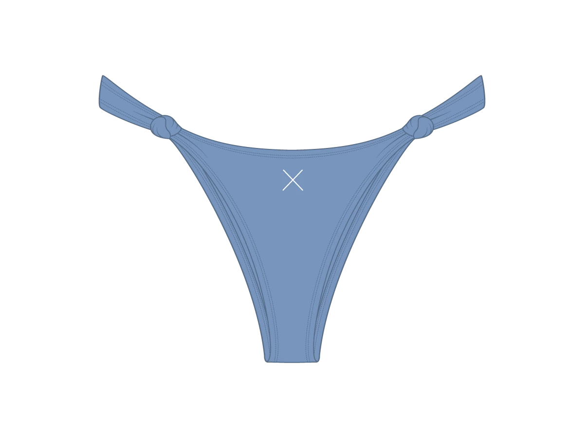 Slate Blue Twist Bottoms 4 Slate Blue Twist Bottoms - Image 2