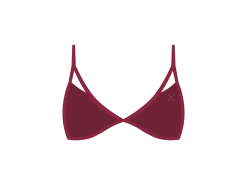 Plum Strappy Mesh Bralette