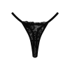 Black Trim Lace Thong -Boutine La Underwear2BottomLaceBlack 01