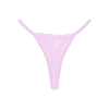 Pink Trim Lace Thong -Boutine La Underwear2BottomLacePink 01