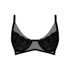 Black Trim Lace Bra -Boutine La Underwear2TopLaceBlack 01