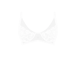 White Trim Lace Bra